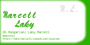 marcell laky business card